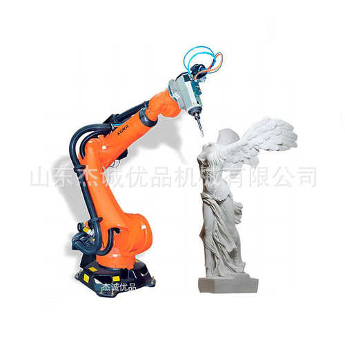 带自动木材多轴泡沫换能联动库卡雕刻刀功机器人艺术木头