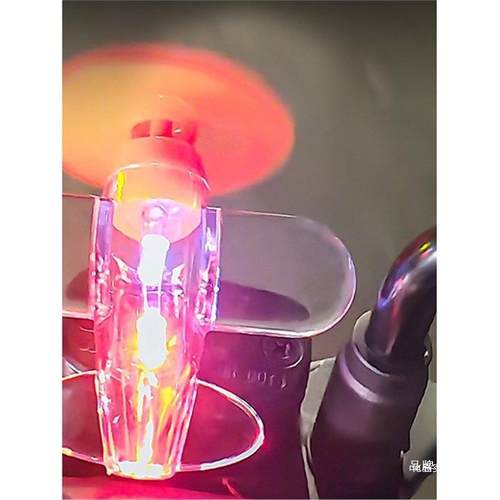 LED小飞机风能汽车氛围灯电动车摩托车亮光彩灯车载装饰风力发电