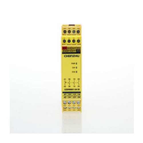 按钮开关安全门竹czsr8001控制辰-光电继电器安全3a1b急光栅停