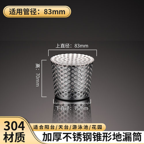 不锈钢排水口过滤网圆孔地漏地漏
