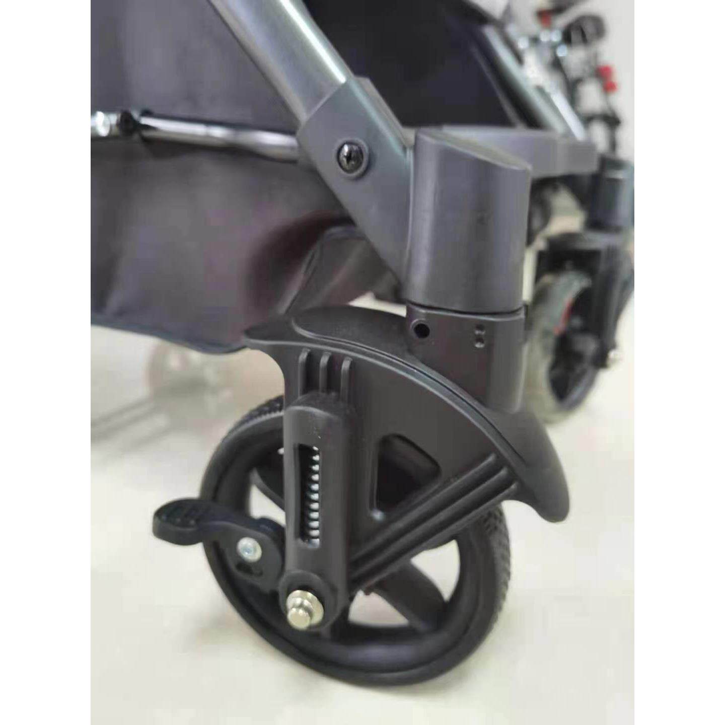 domineeri贝舒驰多米瑞婴儿推车转向前车轮刹车后轮扶手配件