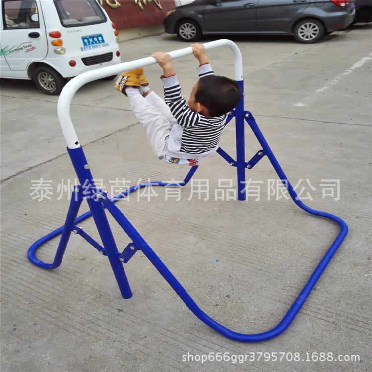 折叠可调节高度高级幼儿单杠 学校幼儿园用单杠 儿童引体向上单杠