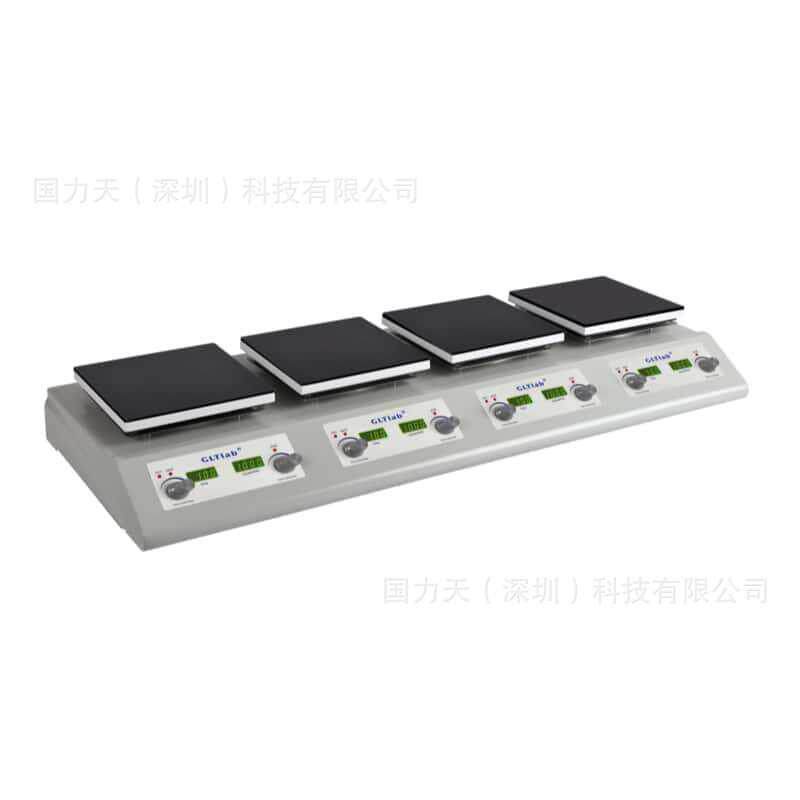 多通道多位6寸陶瓷盘550℃恒温加热磁力搅拌器SHC-4P