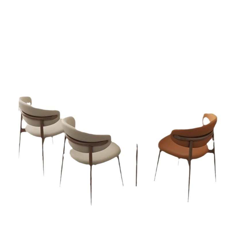 北欧轻奢餐椅家用现代简约餐厅椅子靠背凳子设计师意式极简书桌椅