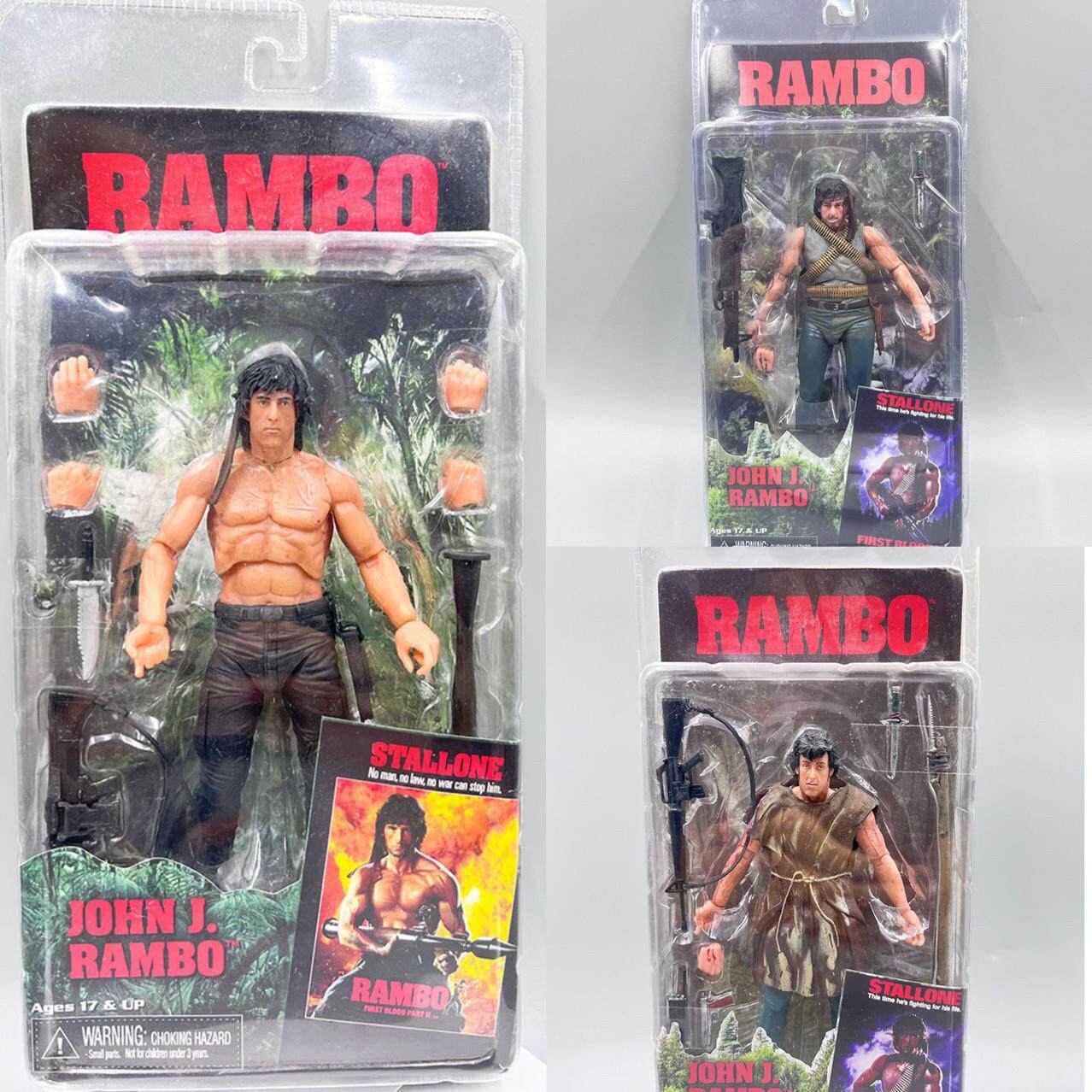 NECA 电影 滴血 兰博 激战版 生存版 史泰龙 7寸可动手办模型
