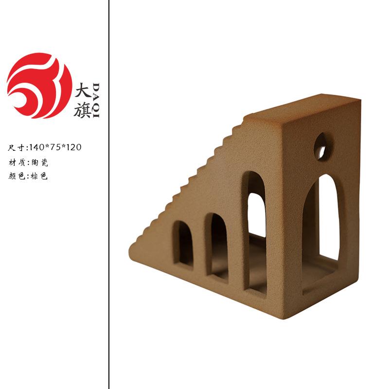 现代艺术家居软装花JEY白色瓷手工瓶件样板摆房别墅酒陶店装饰品