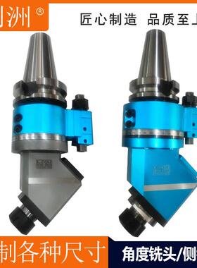 LZOU利洲角度铣头45度固定铣头BT40BT50-ER25ER32横铣头