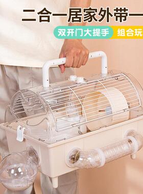 仓鼠笼子手提笼双层45基础笼金丝熊窝大码仓鼠笼景观别墅四季通用