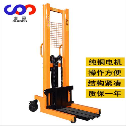简易小型龙门架叉车1吨1.5吨2吨手动小堆车