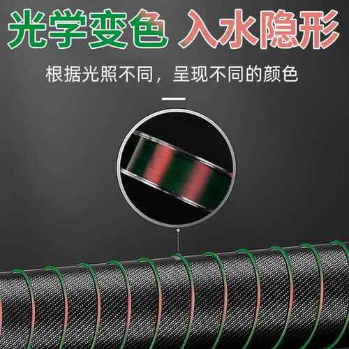 鱼线主线1线LFA20米变色钓鱼线超柔软强拉力龙线变色线子尼超线