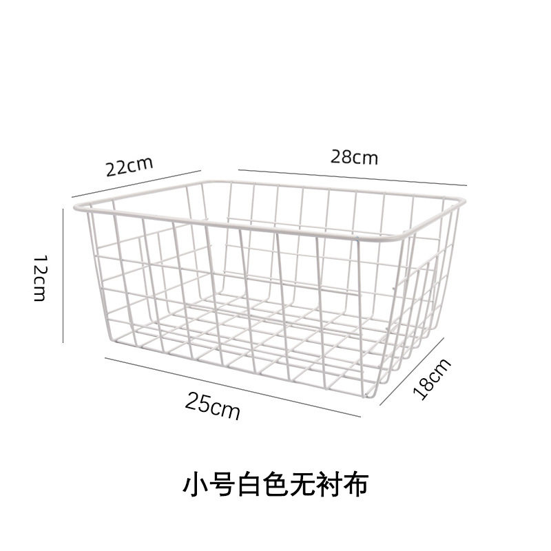 铁艺篮子收纳篮金属收纳筐客厅零食衣柜桌面置物筐厨房电铁艺网格图片