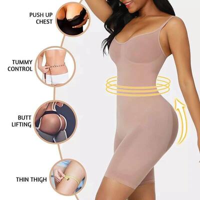 Women Seamless Bodysuit Push Up Corset Waist Trainer Trimmer