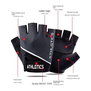 Gloves Workout Gym 1Pair Men Cycling for Breathable