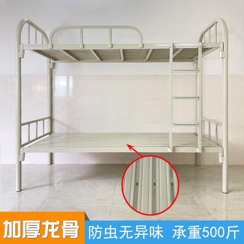 双层架床虫床板学生高架铁T-8956床加厚卡扣上下员工宿舍高低防龙