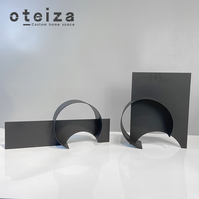 Oteiza现代欧式简约金属树脂摆件酒店售楼处样板房客厅桌面摆件