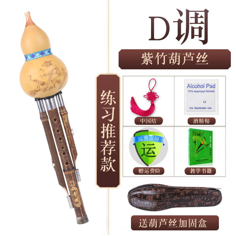 紫竹葫芦丝乐器初学者c调降b调g调f调小d儿童小学生入门男女自学