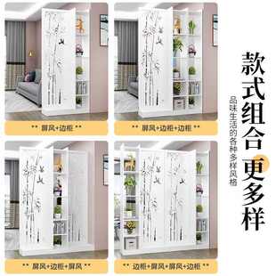 客厅隔断屏风玄关柜简约现代入户门遮挡装饰墙置物架卧室房间隔板