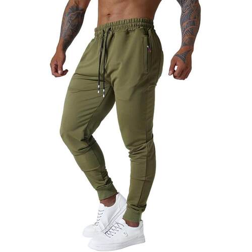 Mens Jogger Sweatpants Ultra Elastic Pants Deep Side Pockets