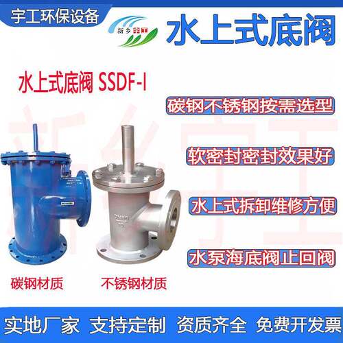 H42X不锈钢水泵海底阀止回阀DN100200250底阀SSDF-I水上式底阀