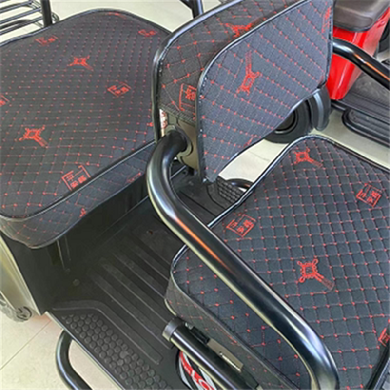 适用艾美达c16电动三轮车座套专车专用坐垫套亚麻皮革防水坐垫套