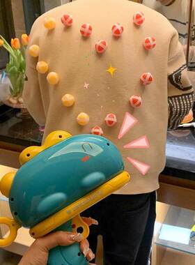 恐龙粘粘球枪儿童球球枪粘衣服玩具标靶射击亲子互动网红发射枪