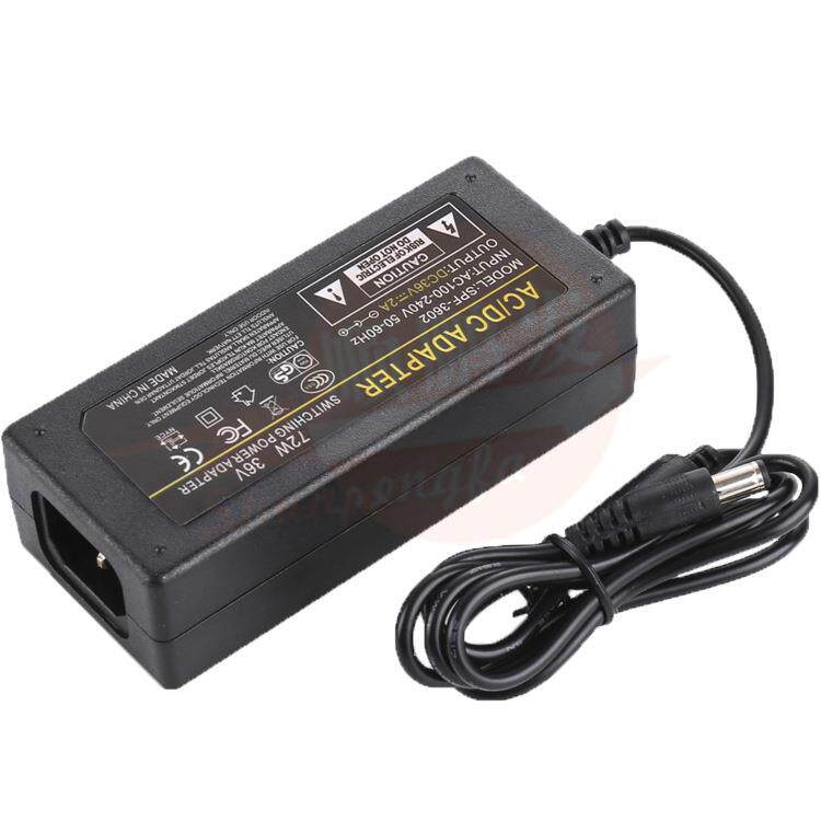 直销新款36V2A足功率桌面式电源适配器网络交换机POE监控开关电直