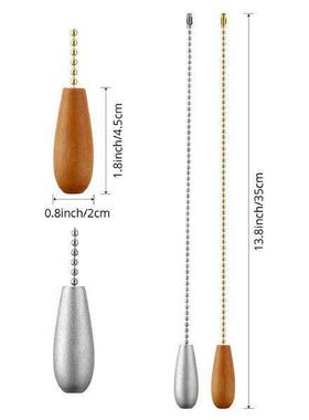 ABFS 8 Pieces Ceiling Fan Chain Pulls Wooden Pull Chain