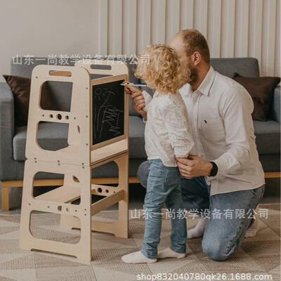 宝宝学习塔learning tower蒙氏儿童扶手台阶洗手梯折叠垫踩脚凳子