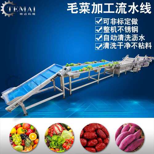 大型薯仔清洗流水线 商用红苕浸泡清洗机 商用蜜薯蒸汽蒸煮设备