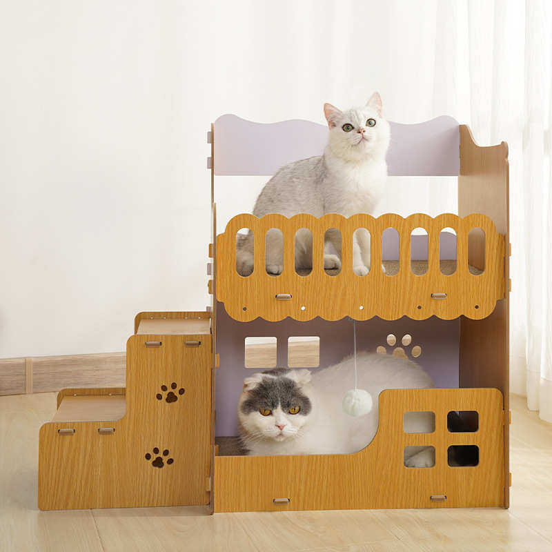 别墅瓦楞纸猫窝方窝木质可替换猫爪板逗猫猫床省空间立式双层猫窝,宠物/宠物食品及用品,猫窝/屋/帐篷/沙发,淘宝优惠券,粉丝福利购,淘宝优惠卷