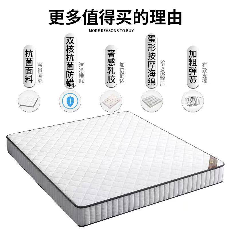 席梦思床垫软硬两5用26130c厚1m8米1..m椰棕双人家用经济型弹簧床图片