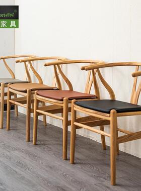 实木家具SUMAX多喜家具Y椅PU皮面座垫Y椅伴侣优质坐垫椅垫