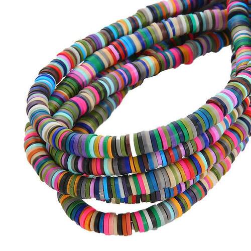3300Pcs 10 Strands Clay Bead Kit Polymer Clay Beads for Jew