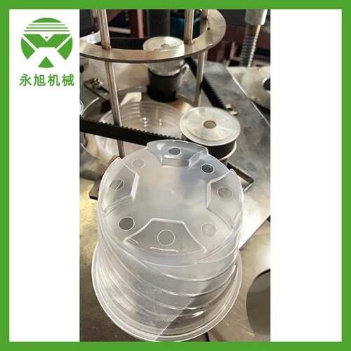 YX-B200高速PVC塑料花盆打孔机设备全自动花盆冲孔机厂家