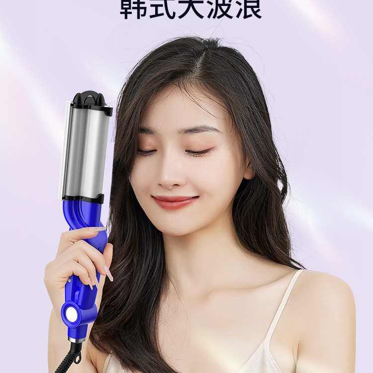 蛋卷卷发器温度可调蓬松泡面头大波浪卷电夹板卷发棒工厂新款