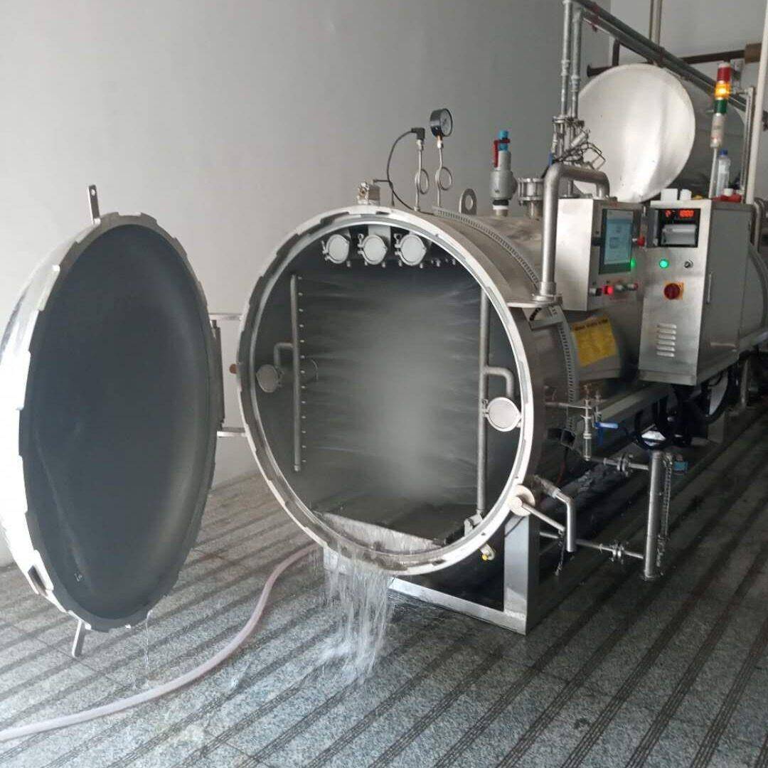 电加热杀菌锅樟树玻璃口服液杀菌设备西米粽子蒸煮杀菌线