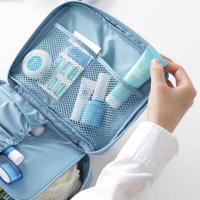 Outdoor Girl Cosmetic Bag Makeup Bag Women Toiletries Organi