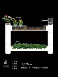 定制多层立体种菜架，花架个性鱼缸鱼菜共生立体架子阳台幼儿园种植