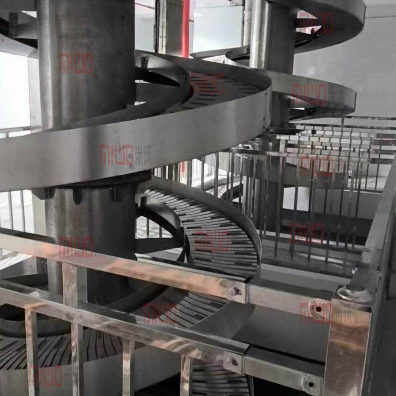 江苏螺旋机 冷冻馅料食品垂直升降 全框架不锈钢304材质 POM链板