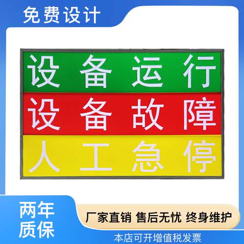 设备运行状态电子看板安东运行维修故障切换LED显示屏RS485通信屏