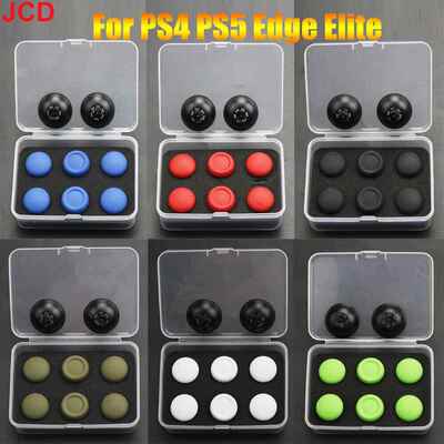 PS4 PS5Edge Elite游戏控制器手柄金属高和低摇杆帽桨背按钮配件