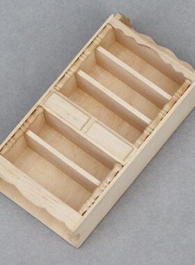 1:12娃娃屋dollhouse微缩场景摆件迷你家具木质工艺品实木柜子