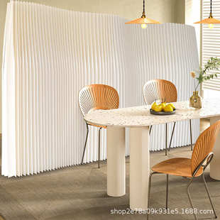 屏风隔可房间分隔档移动一挡板办公室纸隔玄关餐厅隔断墙墙纸