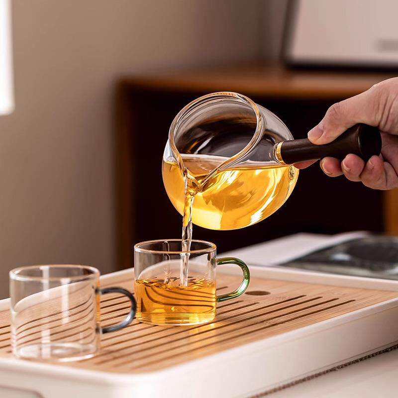 动懒泡茶神器家用新款人茶具装办公室旋转出水石自磨套时来运转玻