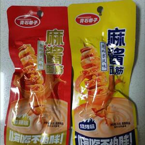 新麻酱面筋烤面筋低脂烧烤味香辣味低脂健康零食即食追剧小零食