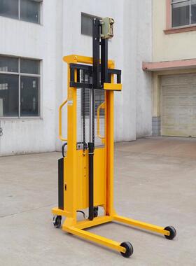 DT500电油动堆高车500kg升1.6米鹰嘴叼扣式油桶卸货车ZIZ桶装叉车