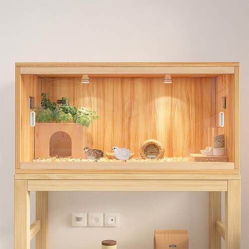 爬行宠物饲养箱推拉门金丝熊荷兰猪豚鼠龙猫养用恒温箱育雏鸟笼子