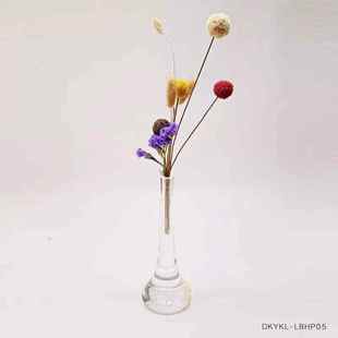 新款亚克力轻奢水晶花瓶摆件客厅插花仿真花现代简约欧式餐桌装饰