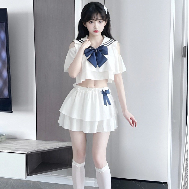 内衣事房高级潮床上擦边装水手服清纯JK制服软妹制服