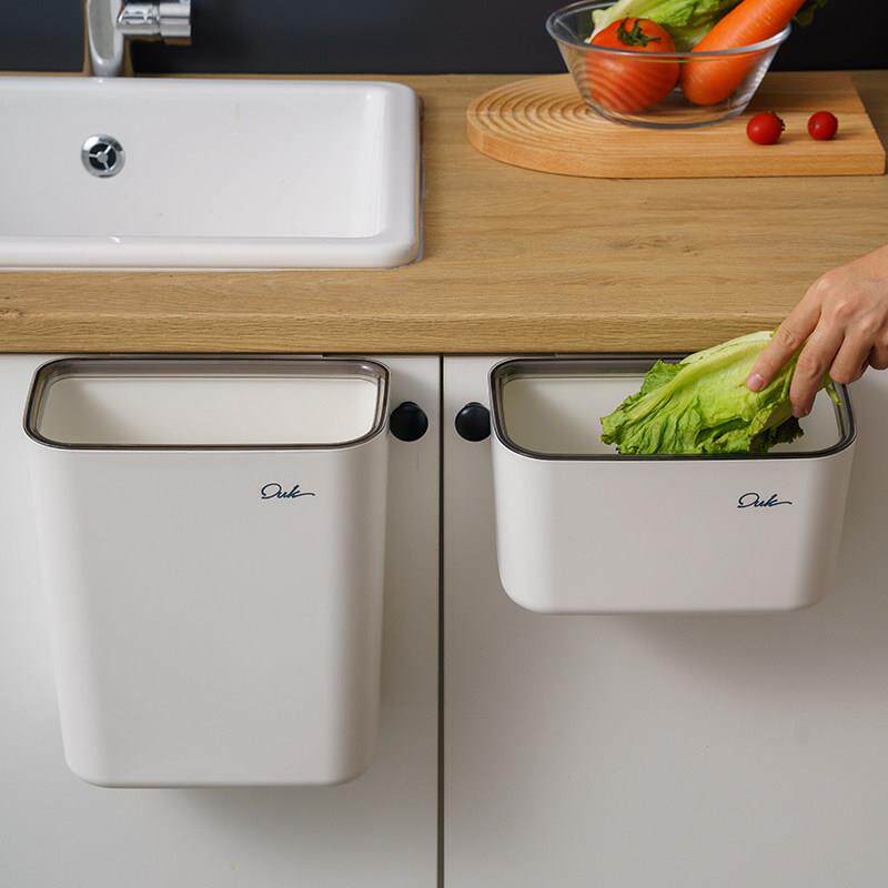 厨房垃圾桶整体橱柜门壁挂式小号家用悬挂式厨余 余厨房用收纳桶